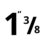 1' 3/8